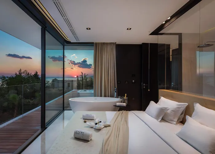 Villa 5-star Calma I With Heated Pool, Jacuzzi, Sea And Palm Tree Garden Starigrad Paklenica