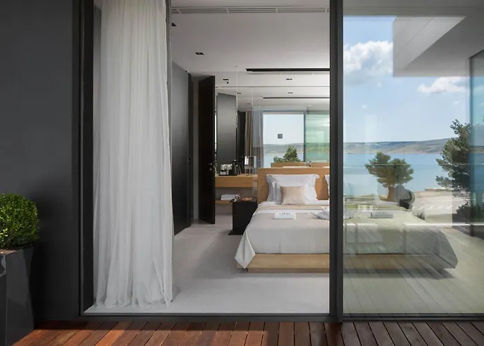 5-star Calma I With Heated Pool, Jacuzzi, Sea And Palm Tree Garden * Starigrad Paklenica
