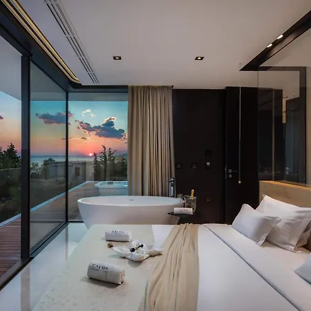 Villa 5-star Calma I With Heated Pool, Jacuzzi, Sea And Palm Tree Garden Starigrad Paklenica