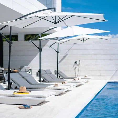 5-star Calma I With Heated Pool, Jacuzzi, Sea And Palm Tree Garden * Starigrad Paklenica