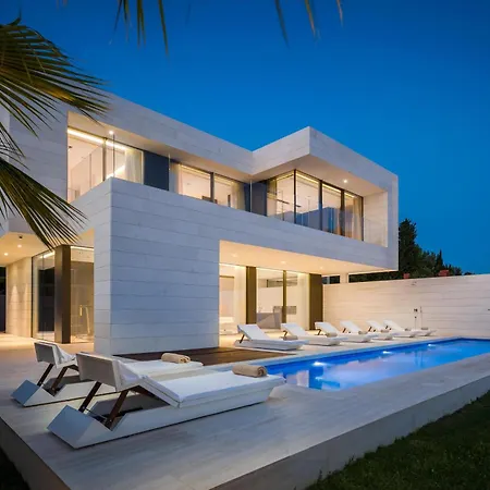 5-star Calma I With Heated Pool, Jacuzzi, Sea And Palm Tree Garden Villa Starigrad Paklenica